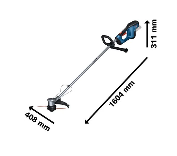 Bosch GRT 18V-33 Cordless Grass Trimmer – High Efficiency Battery Powered Lawn Trimmer for Garden Care, Edge Cutting, and Professional Landscaping Applications